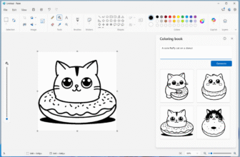 You can now create AI-generated coloring books in Microsoft Paint
